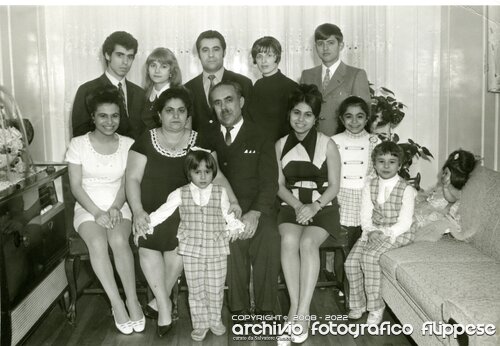 1970 Fortunata e Salvatore Amante e famiglia